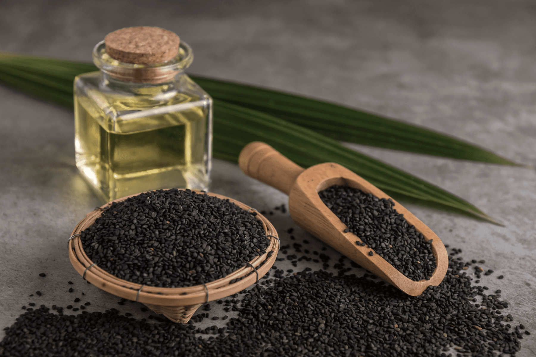 Black Sesame cold press oil น้ำมันงาดำสกัดเย็น